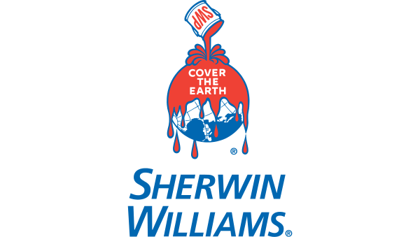 Sherwin Williams vertical logo in color.