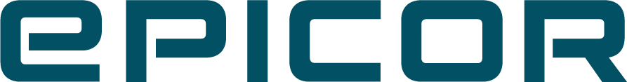 Epicor Logo in dark teal.