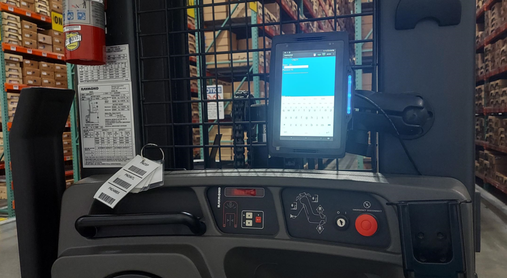 forklift kiosk portrait mode