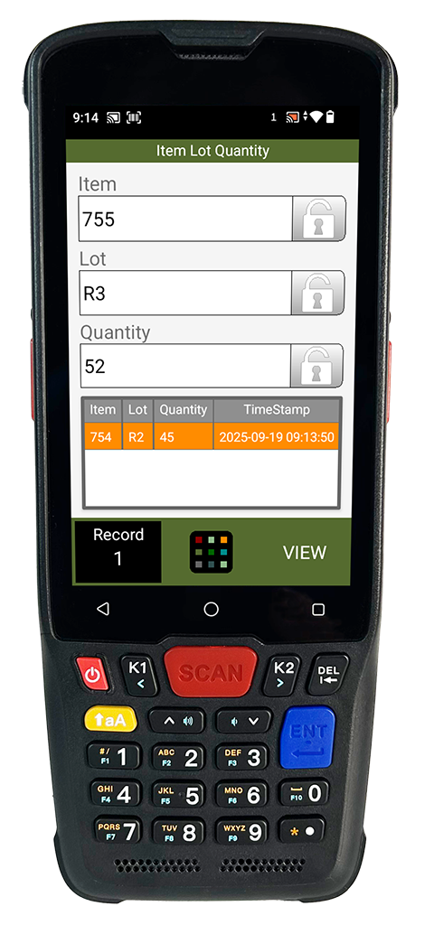 Item, Lot, Quantity app