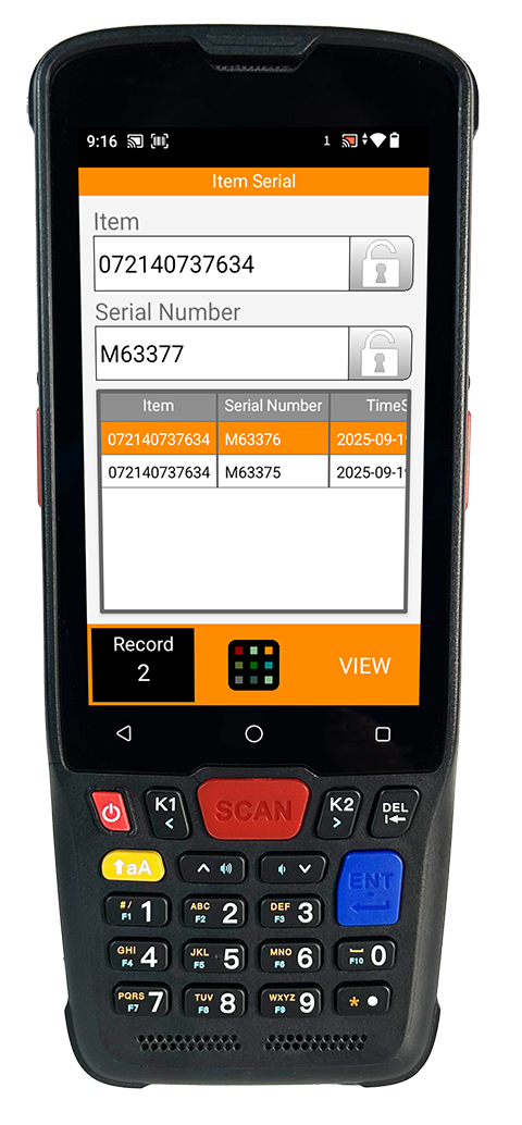 Item Serial Number app